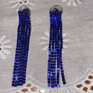 Royal blue dangle earrings